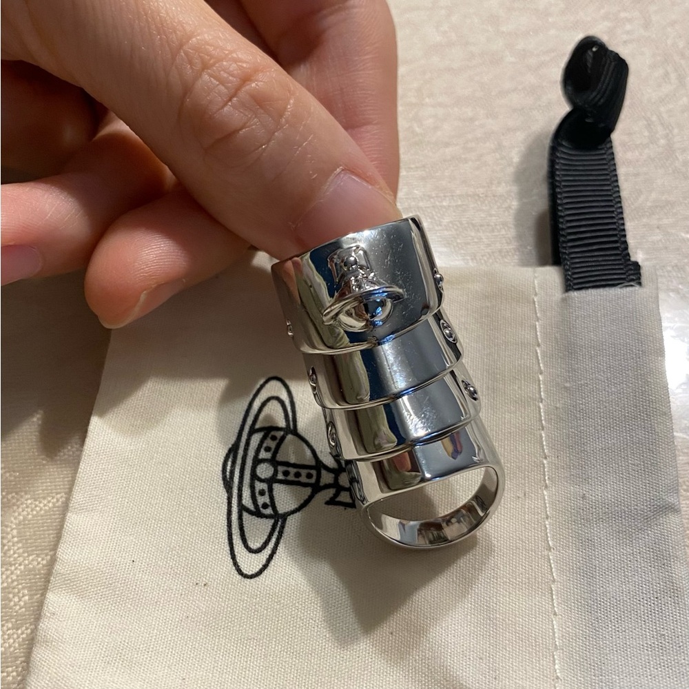 Vivienne Westwood Armour sterling silver ring
